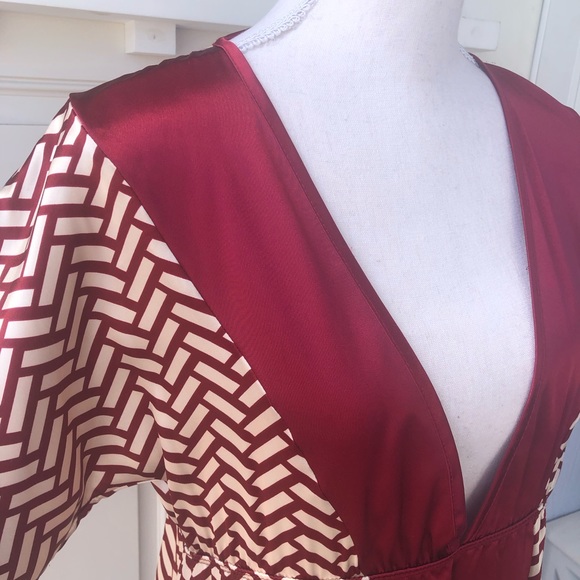 🤩Deep V Satin Dress - Picture 4 of 6